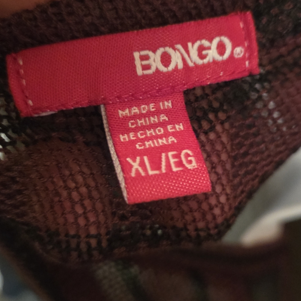 BONGO Black & Burgundy Striped Sheer Short Sleeve Skull Tee SzXL - Picture 7 of 7
